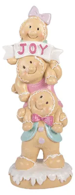 Obrázok produktu pre Clayre & Eef Vianočná dekorácia – perníkový panáčik, 11 x 9 x 30 cm, hnedý, plast
