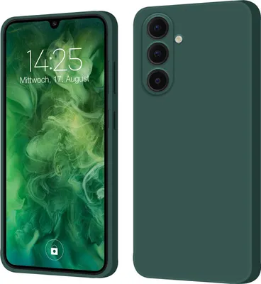 Produktbild von Hülle für Samsung Galaxy A55 5G Case Cover Bumper Smartphone Softgrip Schutzhülle Farbe: Grün