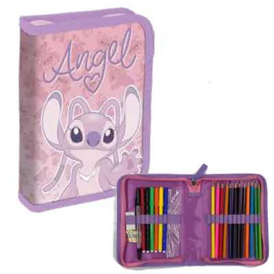 Produktbild von Federmäppchen mit einem Fach und Zubehör für Mädchen Lilo und Stitch Angel Giotto