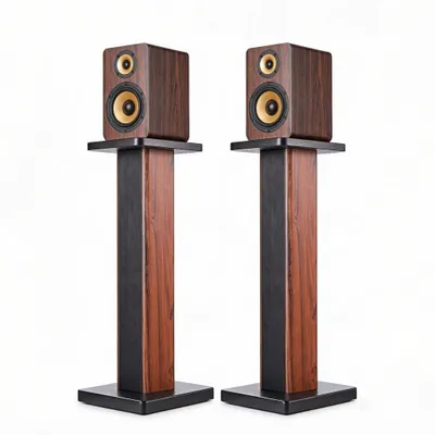 Imagen del producto de Juego de 2 soportes de altavoces de madera