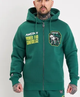 Obrázok produktu pre Pánska mikina Amstaff Solinor Ziphoodie Green - L