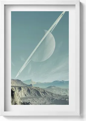 Produktbild von Gerahmtes Kunstwerk– Wandbild mit Rahmen – Gerahmtes Bild  – Wanddekoration – 40x60 cm – Weiß