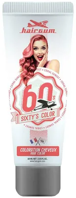 Produktbild von Hairgum Sixty's Color Haarfarbe Coroal Sunset
