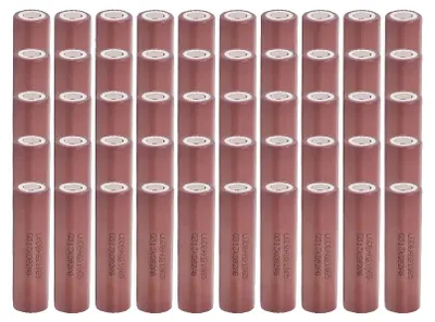 Image de Batterie lithium-ion, capacité de 3000 mAh, courant de décharge de 25 A, lot de 50, 3,7 V