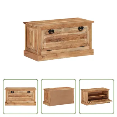 Immagine prodotto di The Living Store Panca per scarpe 85x40x45 cm in legno massiccio di acacia