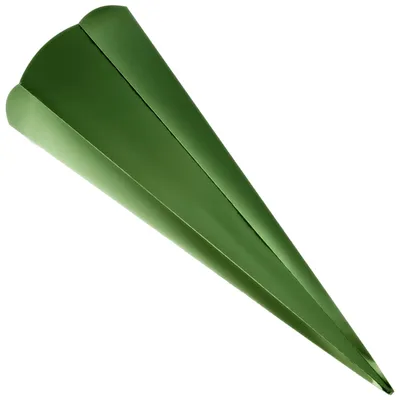 Produktbild von folia Metallic-Schultüten-Zuschnitt 6-eckig hellgrün 680 mm 5 Stück