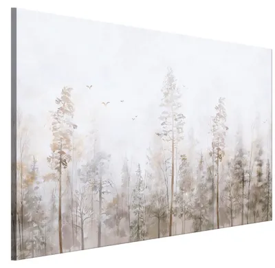 Produktbild von LUMASOUL Leinwand Bilder, Leinwandbild Natur Motiv, Wandbilder Holzrahmen und Webstuhl Wohnzimmer und Schlafzimmer, Bilder 90x60 cm Modern Baum 10