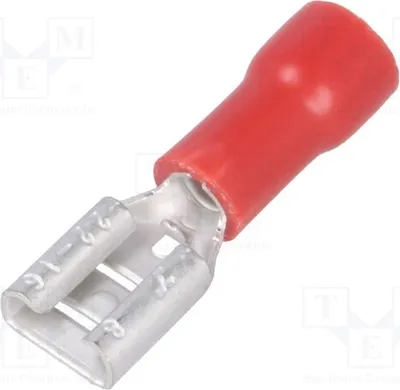 Immagine prodotto di Connettore a morsetto, sezione 0,5÷1 mm², larghezza 4,8 mm, spessore 0,8 mm, femmina, per cavi ST-003/R, isolato