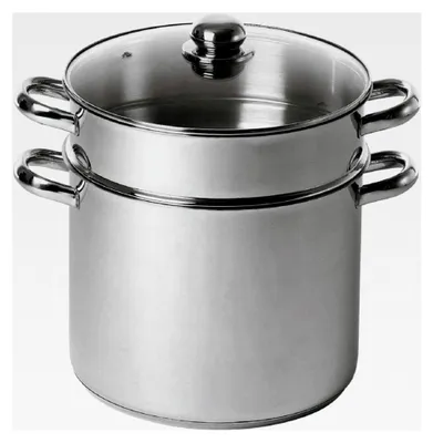 Produktbild von Couscous-Topf 9 l, 24 cm, Silber