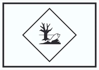 Produktbild von Schild Kenn­zeichen Umwelt­gefähr­dend Symbol Fisch Wasser Baum A4 (210x297mm)