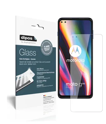 Produktbild von 2x Schutzfolie für Motorola Moto G 5G Plus - Anti-Shock 9H Folie dipos Glass Kunststoffglas