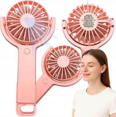 Produktbild von Mini-Handventilator für den Schreibtisch, leiser Reiseventilator, USB-C