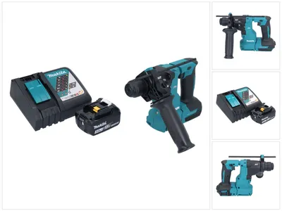Image de Makita DHR 183 RF1 marteau perforateur sans fil 18 V 1.7 J SDS plus brushless + 1x batterie 3.0 Ah + kit chargeur