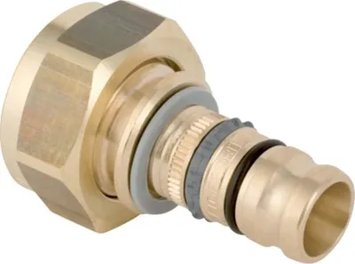 Produktbild von Geberit Mepla Verteilerabgang zu Eurokonus DN 15 20mm 3/4"G aus Rotguss