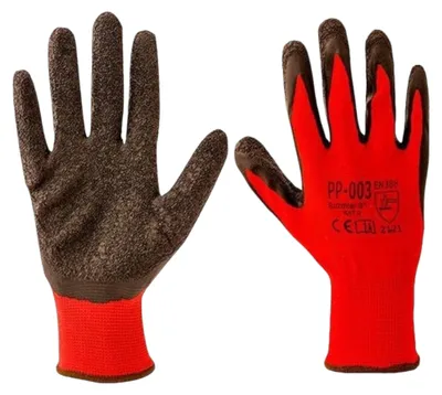 Arbeitshandschuhe - Strickhandschuh, Latex rot K026 Größe 10