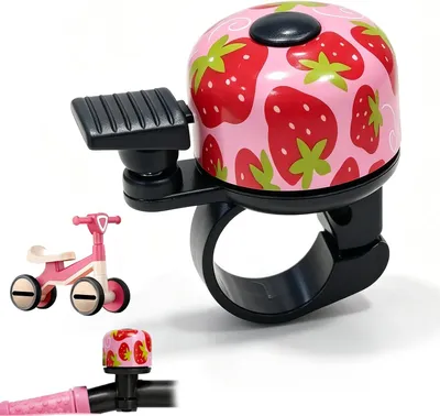 Imagen del producto de Timbre para bicicleta para niños, sonido claro y potente, fácil de instalar, para montaje en el manillar