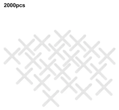 Immagine prodotto di 2000 supporti in Vetroceramica per piastrelle, distanziatori in plastica a forma di croce per piastrelle, sistema di livellamento riutilizzabile da 2 mm/2,5 mm, 2 mm