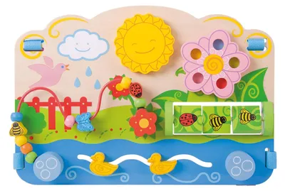 Immagine prodotto di Bigjigs Baby Scheda motoria in legno Fiori