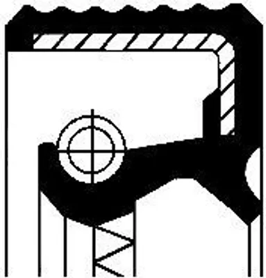 Produktbild von CORTECO Wellendichtring Differential 01031732B Antriebsachse NBR (Nitril-Butadien-Kautschuk)
