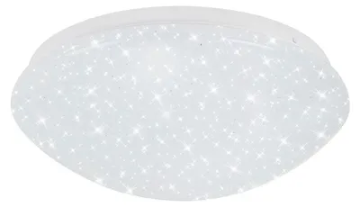 Immagine prodotto di BRILONER STELO Lampada da soffitto a LED per bagno, IP44 protezione dagli spruzzi d'acqua, decorazione a stelle, dimmerabile in 2 livelli, luce bianca calda e bianca neutra, bianca, 28 x 6,5 cm