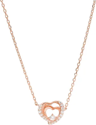 Produktbild von Collier Smart Jewel Herz mit Zirkonia, rosé vergoldet, Silber 925 Rosé vergoldet 47 cm