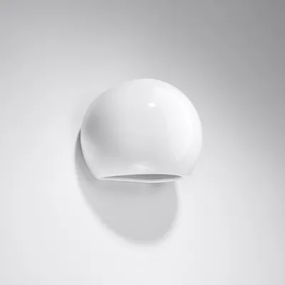 Obrázek produktu pro lakované nástěnné svítidlo GLOBE lesklá bílá