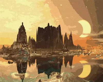 Immagine prodotto di Dipingere con i numeri - La Città d'Oro 40x50 cm - Ideyka