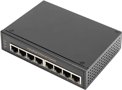 Produktbild von DIGITUS Switch Ind. 8-Port  Gigabit         Unmanaged schwar