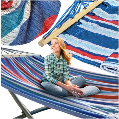 Obrázek produktu pro Houpací síť s příčkou - 220x160cm - barva 7