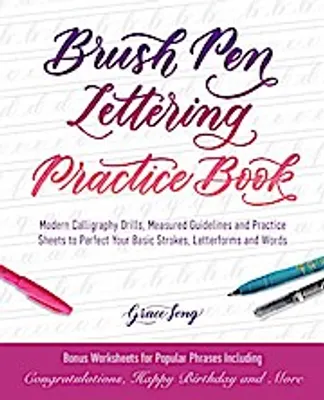 Image de Brush Pen Lettering Practice Book