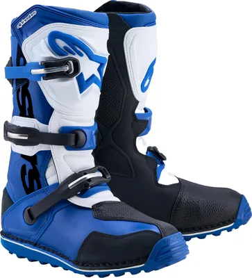 Imagen del producto de Botas de moto Alpinestars Tech-T, color azul//blanco, talla 11 (45.5)