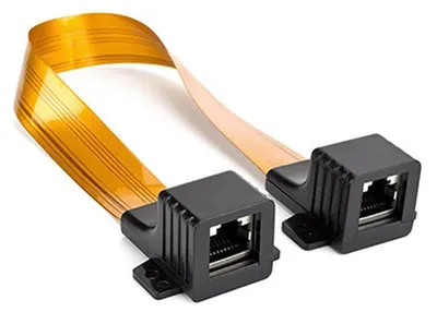 Produktbild von Lan Kabel Fensterdurchführung Adapter Flachkabel für Netzwerkkabel Ethernet RJ45