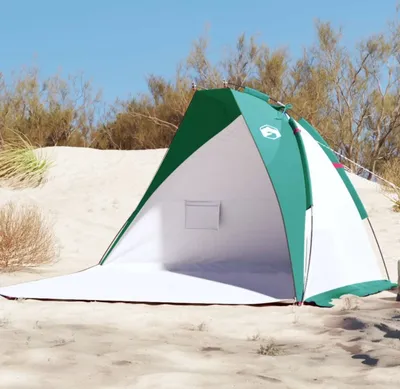 Produktbild von Design Strandzelt Meergrün 268x223x125 cm 185T Taft, Campingzelte 2024 Neu