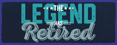 Produktbild von vianmo Blechschild 10x27 cm The legend has retired