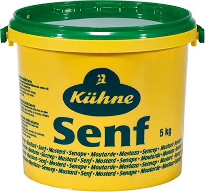 Produktbild von Kühne Senf würzig-pikant, 5 kg Eimer, 1er Pack (1 x 5 kg)
