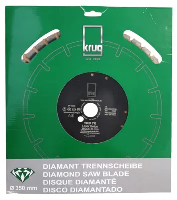 Produktbild von Diamanttrennscheibe 350/30 Belaghöhe 12mm lasergeschweißt für Faserzement (trocken) TKB7K