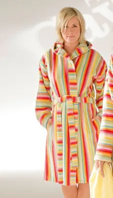 Produktbild von Cawö Damen-Kurzmantel mit Kapuze 7082 gemustert Farbe multicolor Größe 44