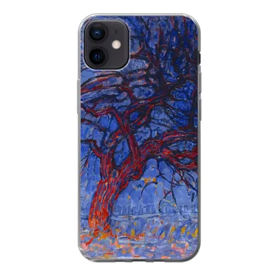 Produktbild von MuchoWow® Handyhülle Schutzhülle Hülle für iPhone 12 mini Roter Baum - Piet Mondrian Silikon Softcase Handy Hülle - Bild