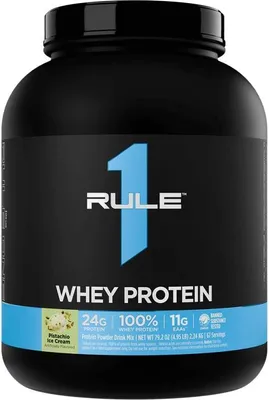 Produktbild von Rule1 R1 Whey Protein (5lbs) Pistachio Ice Cream - Eiweiße - Molkenprotein-Mischung
