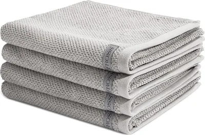 Produktbild von Ross Selection 4 X Handtuch im Set Frottee aus Bio Baumwolle 540 g/m², Weich saugstark und schnell trocknend, Gewebte Bordüre in vielen Farben