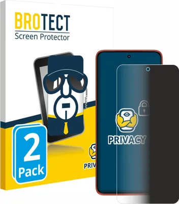 Produktbild von 2x BROTECT Sichtschutzfolie für Motorola Moto 60 Neo Anti-Spy Privacy Sichtschutz Blickschutz Folie Blaulicht-Schutz
