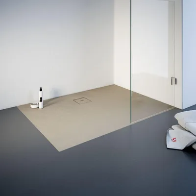 Produktbild von Schulte Duschwanne Steinstruktur 100 x 120 cm sand