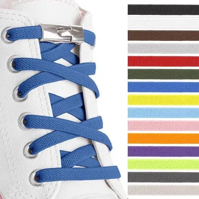 Productafbeelding van Platte elastische veters met gespsluiting voor kinderen en volwassenen
