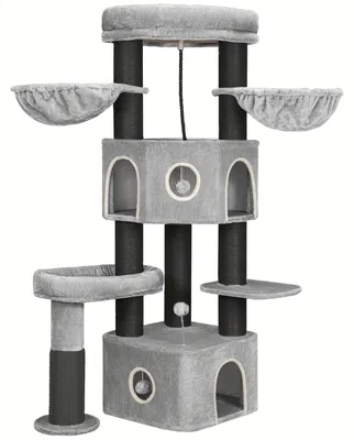 Produktbild von Kratzbaum - Katzenbaum - Kratzmöbel - Katzhaus - Katzenturm - 163 cm hoch