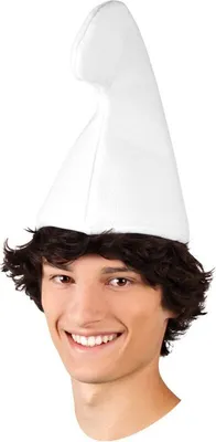 Produktbild von Hut Elf weiß – Zipfelmütze für Karneval, Kostüm & Fasching, Uni