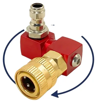Obrázok produktu pre Vysokotlakový čistič, pištoľ, tryska, 360° otáčanie, 3500 PSI, červená spojka