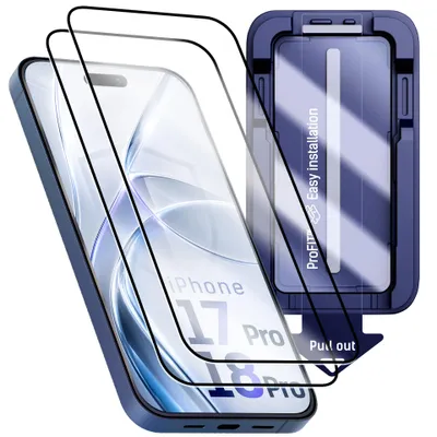 Image de H Hardy 2 Verres de Protection pour iPhone 18 Pro/17 Pro, Film écran en verre trempé 9H