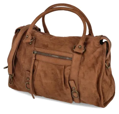 Image de Sac à main pour femmes Fräulein Frida, couleur marron, en tissu. Taille unique