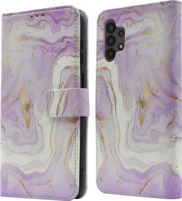 Zdjęcie produktu dla imoshion Design Bookcase voor de Samsung Galaxy A13 (4G) - Purple Marble