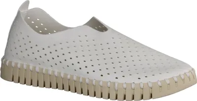 Produktbild von Ilse Jacobsen Tulip Damenslipper, Synthetik, Weiß, Mokassins, Wechselfußbett - Damenschuhe Top Trends, Weiß